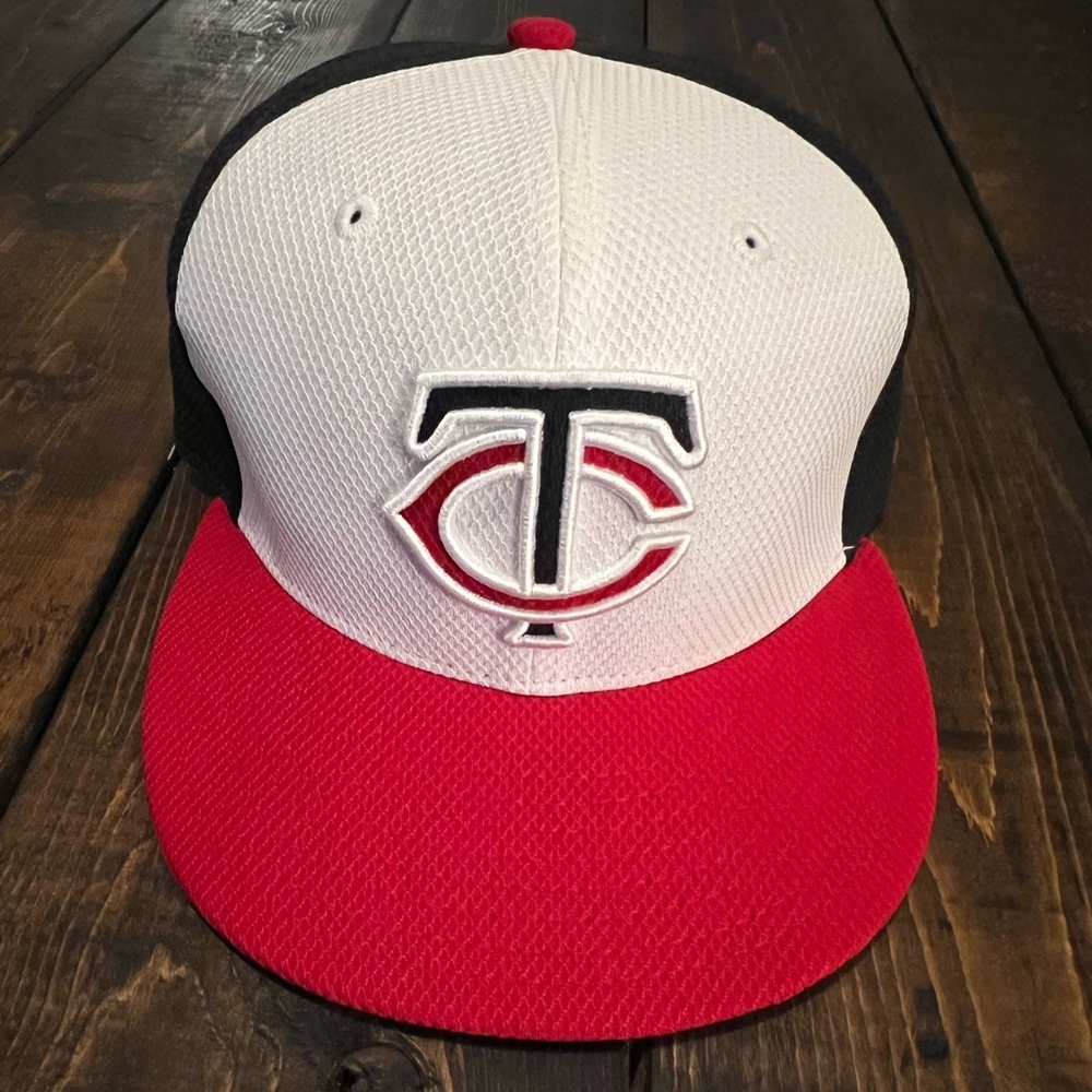 Men's Minnesota Twins New Era Home Diamond Era 59FIFTY Fitted Hat Cap 6 7/8